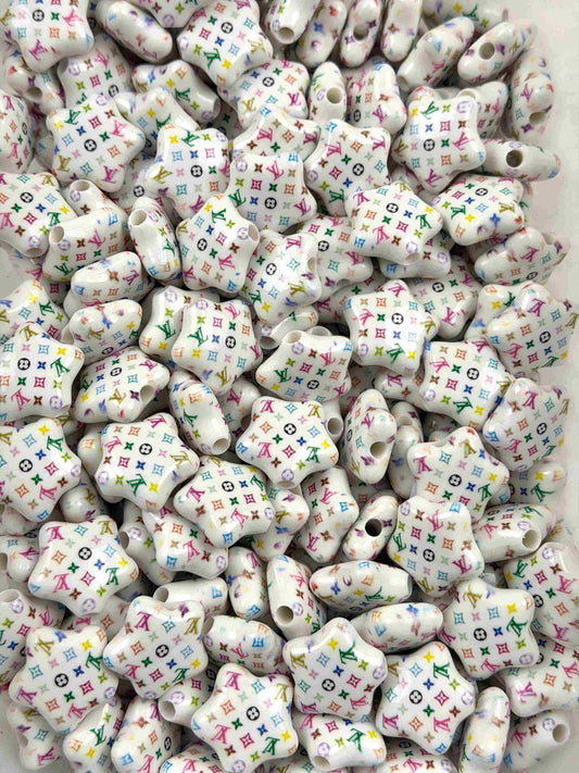 Designer star vv beads