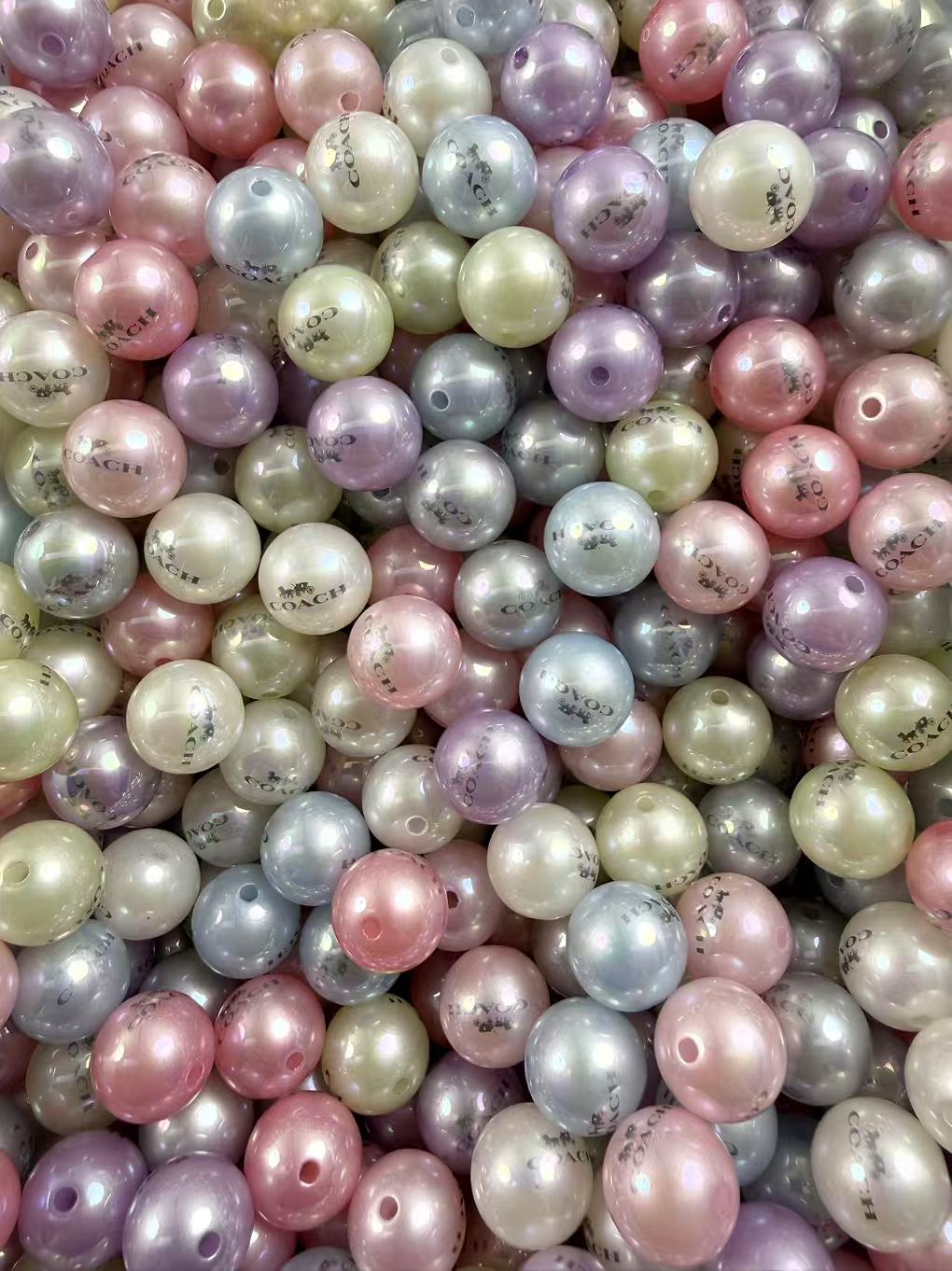 16mm acrylic designer beads(cc/vv/dd/gg/tiff/pra/ysl/h