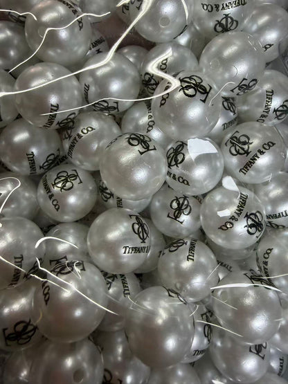 16mm acrylic designer beads(cc/vv/dd/gg/tiff/pra/ysl/h