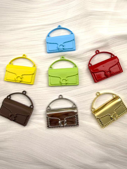 Big mental designer bags keychains