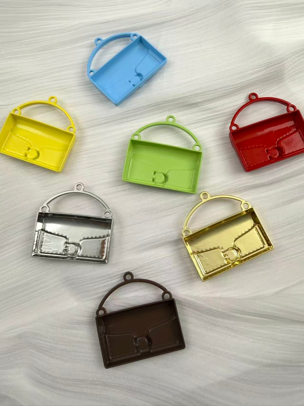 Big mental designer bags keychains