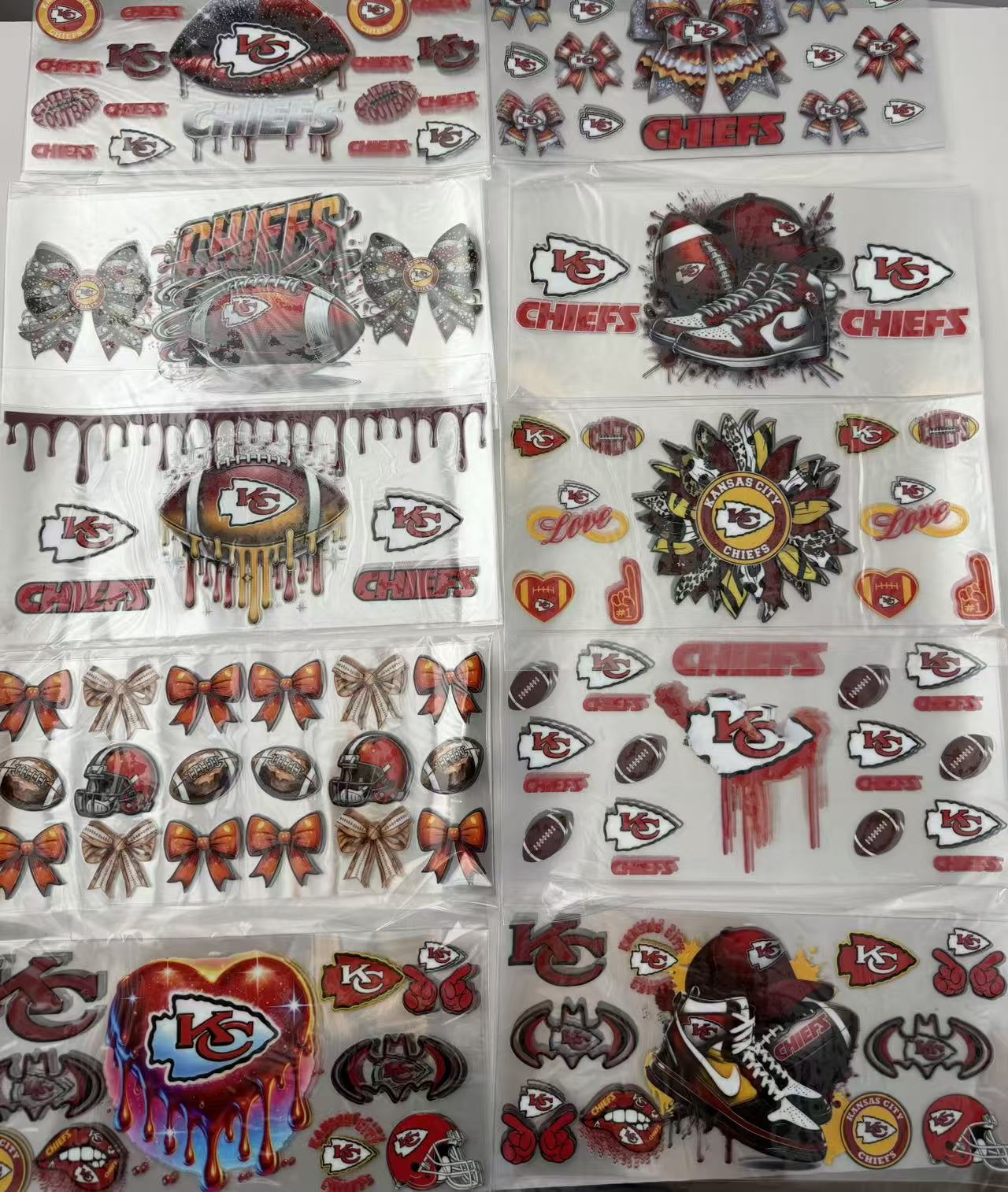football team Cupwrap 16oz UVDTF stickers