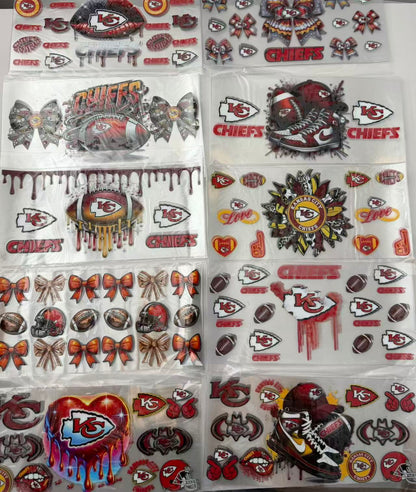 football team Cupwrap 16oz UVDTF stickers