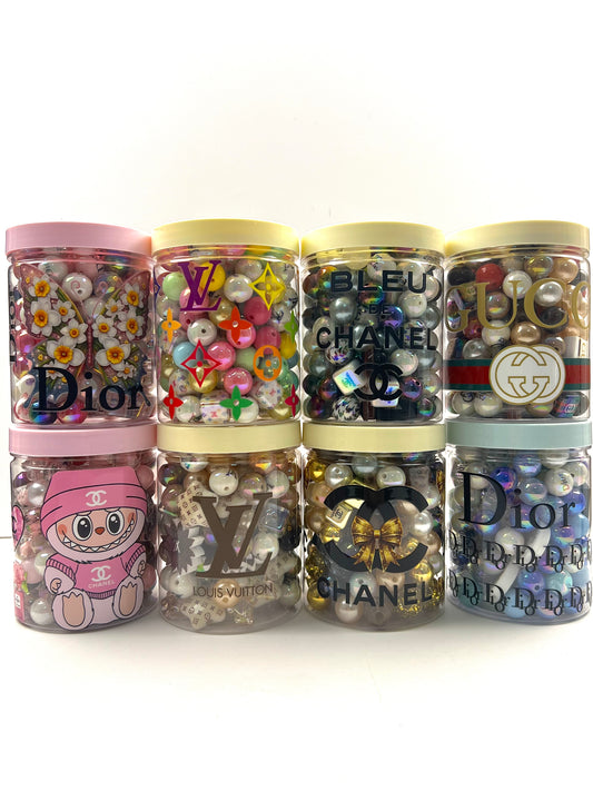 300ml acrylic bottle with designer beads