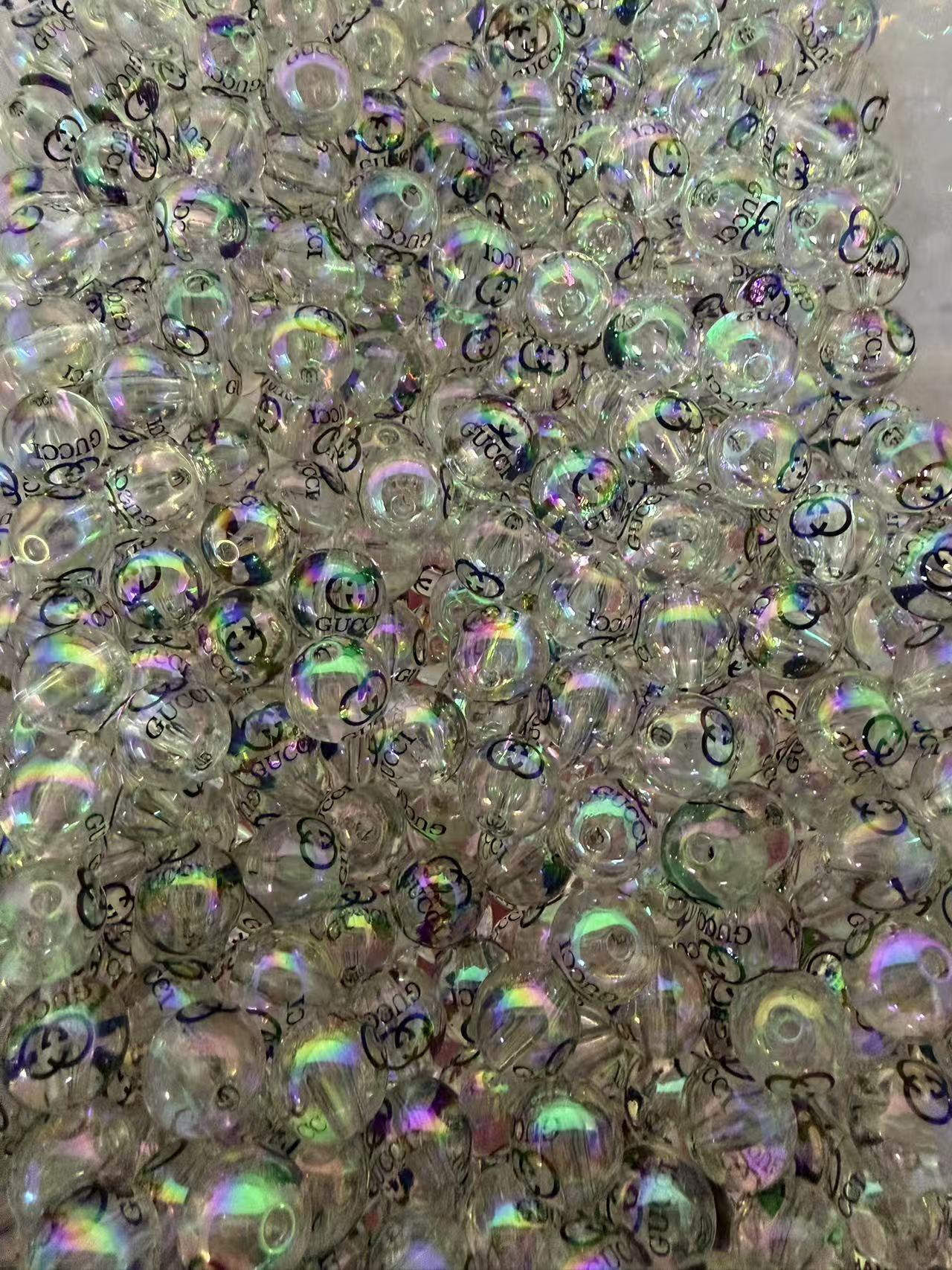 16mm acrylic designer beads(cc/vv/dd/gg/tiff/pra/ysl/h