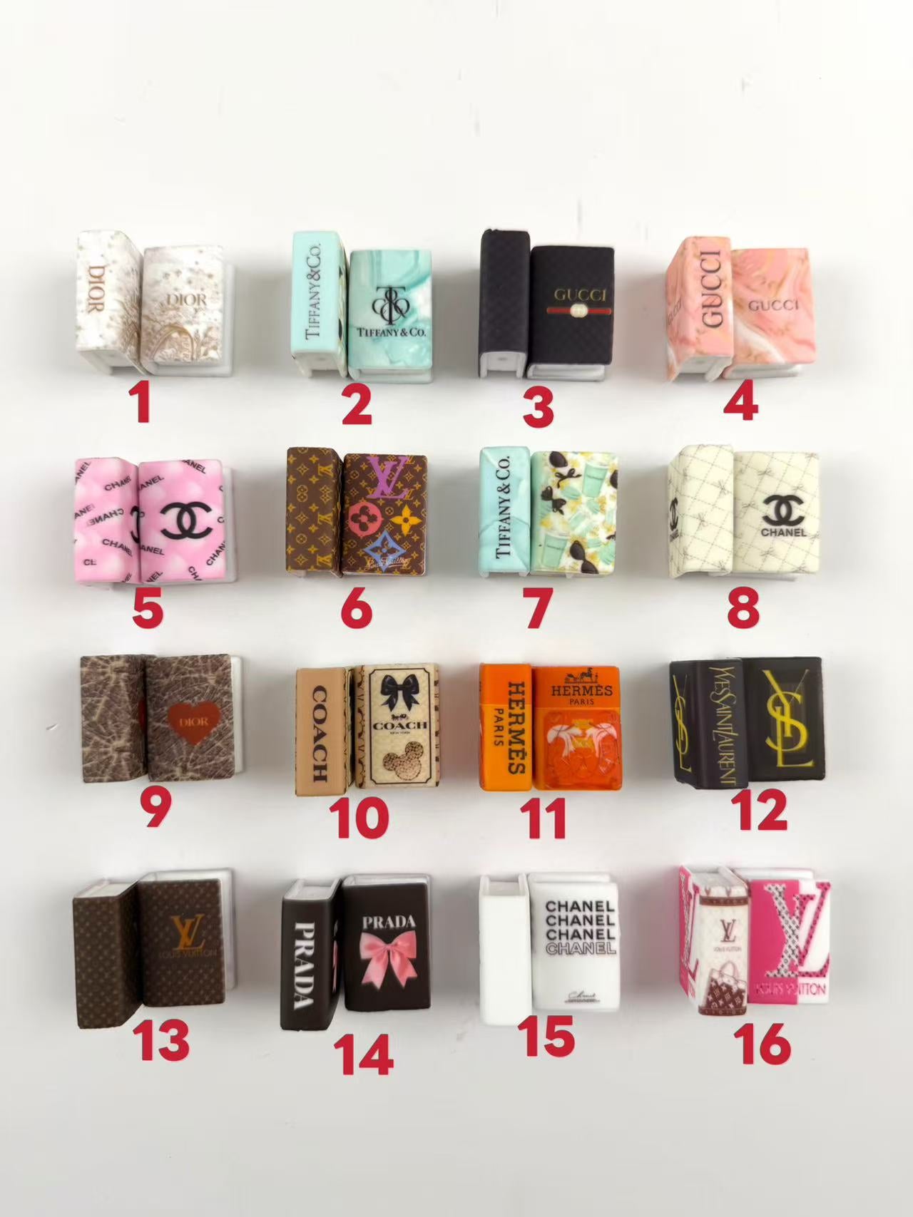 Silicone Book focal bead(choose by numbers)
