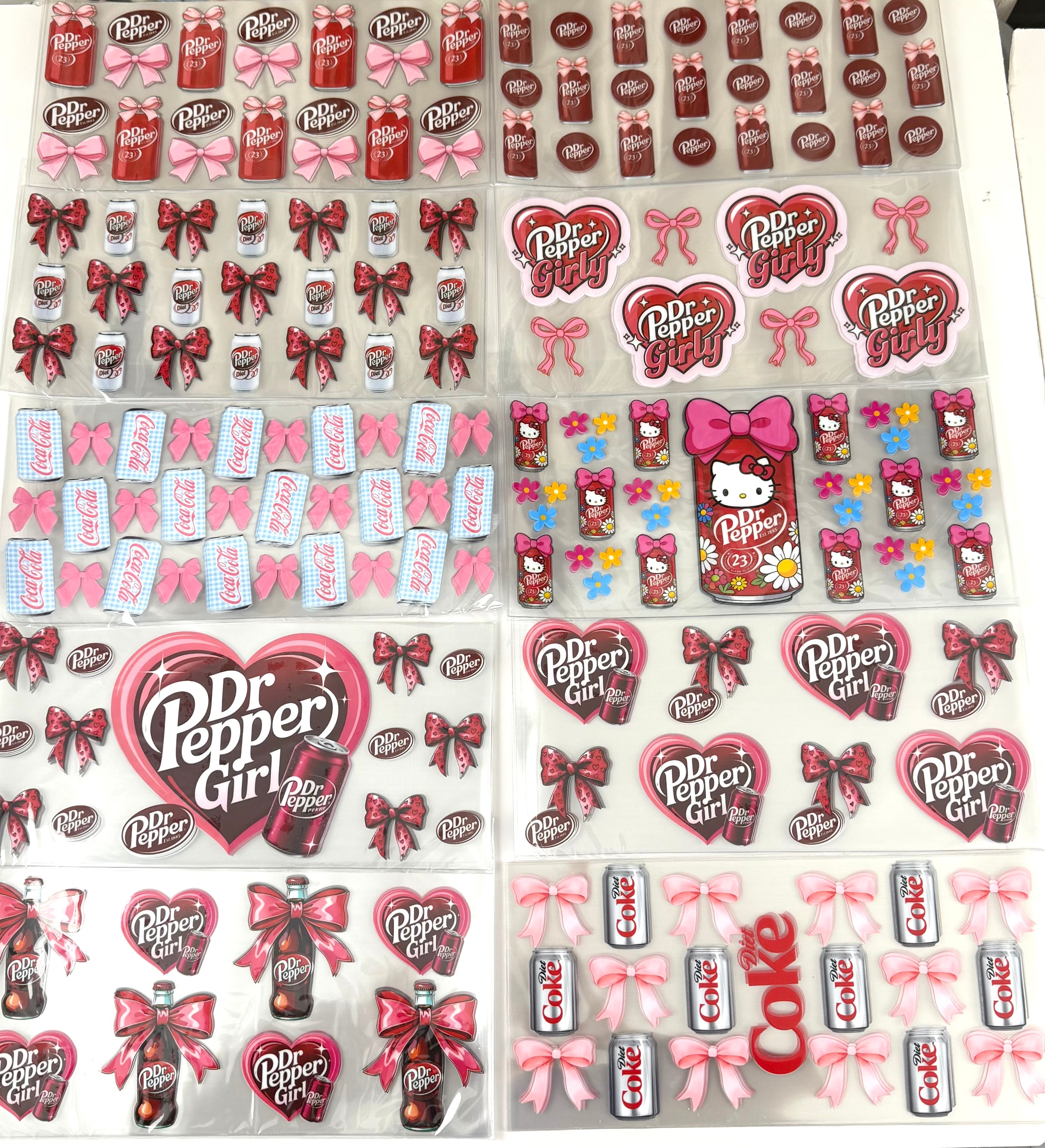 Dr Pepper Cup wrap 16oz UVDTF stickers – fancydiybeads