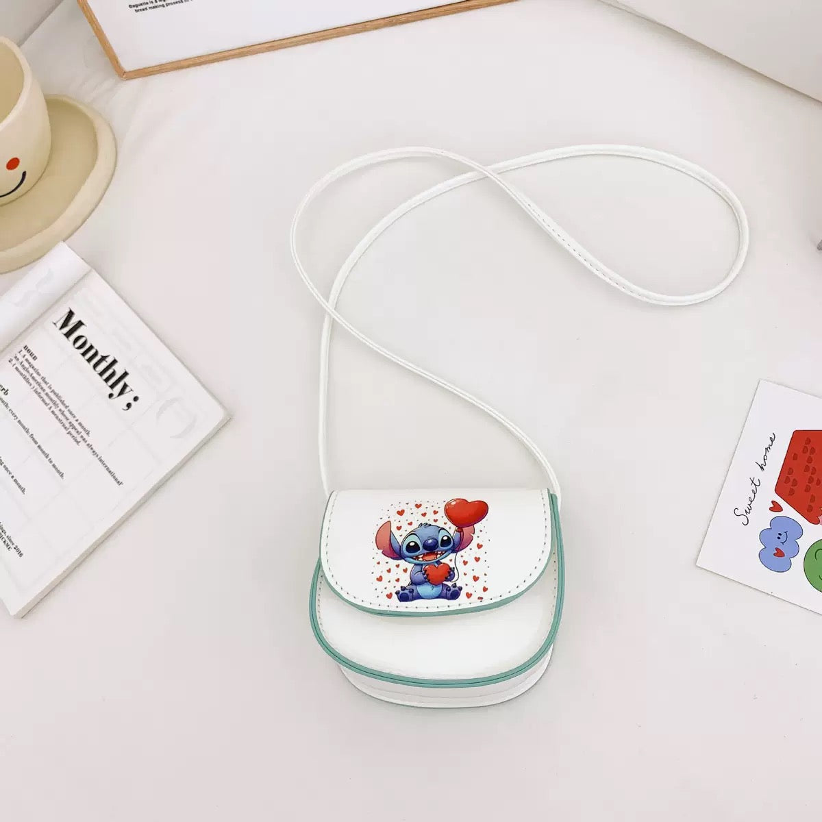 Big character cute shoulder bags