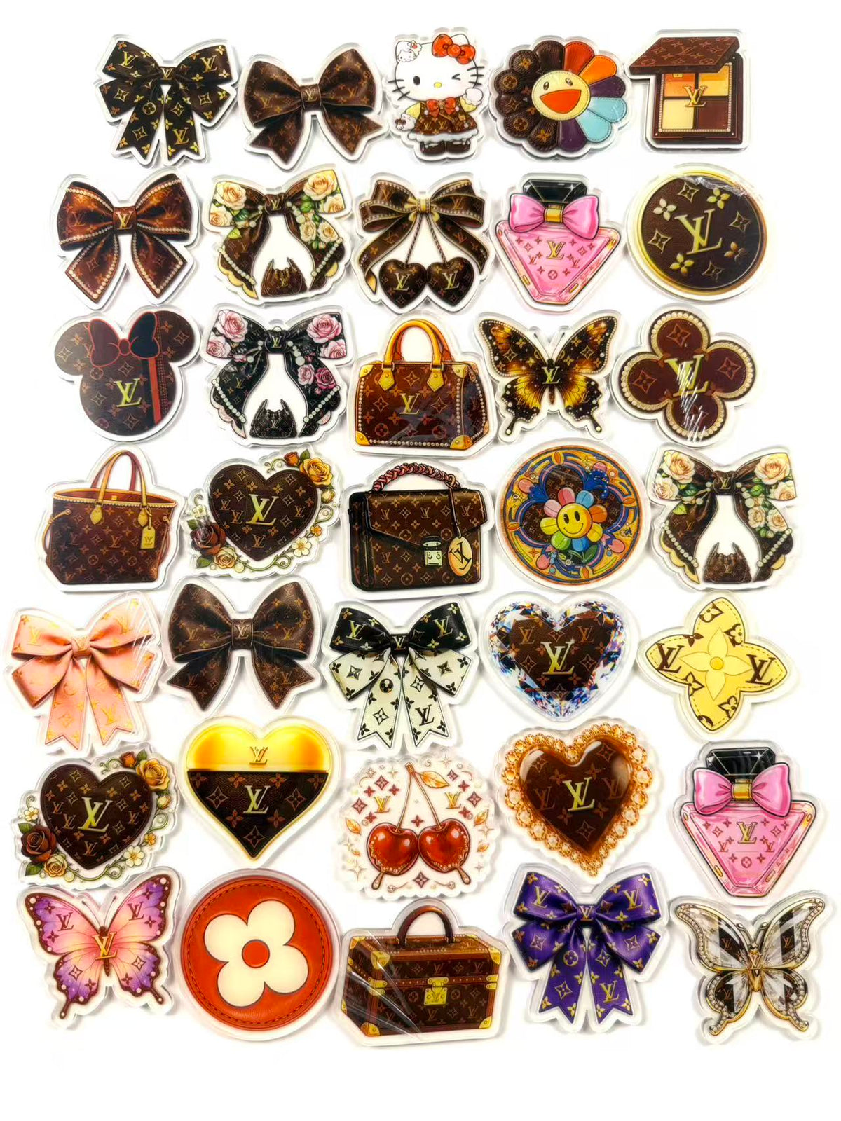 6cm NEW vv acrylic flat back