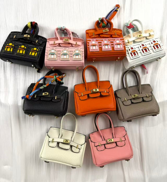 H mini Designer bagcharm