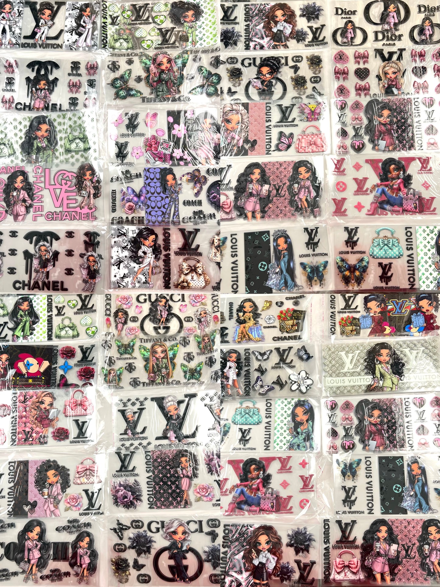 Designer Cupwrap 16oz UVDTF stickers