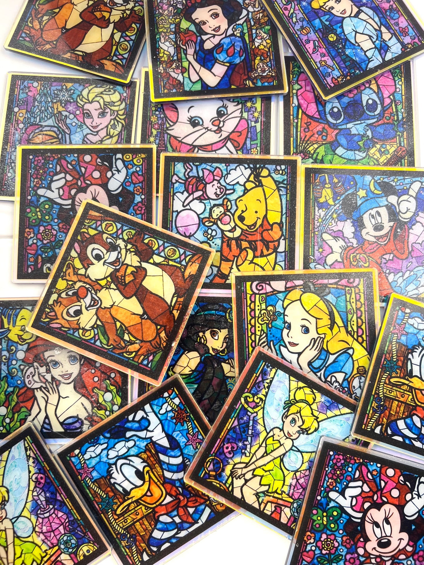 Big 10cm character acrylic flatback sheet