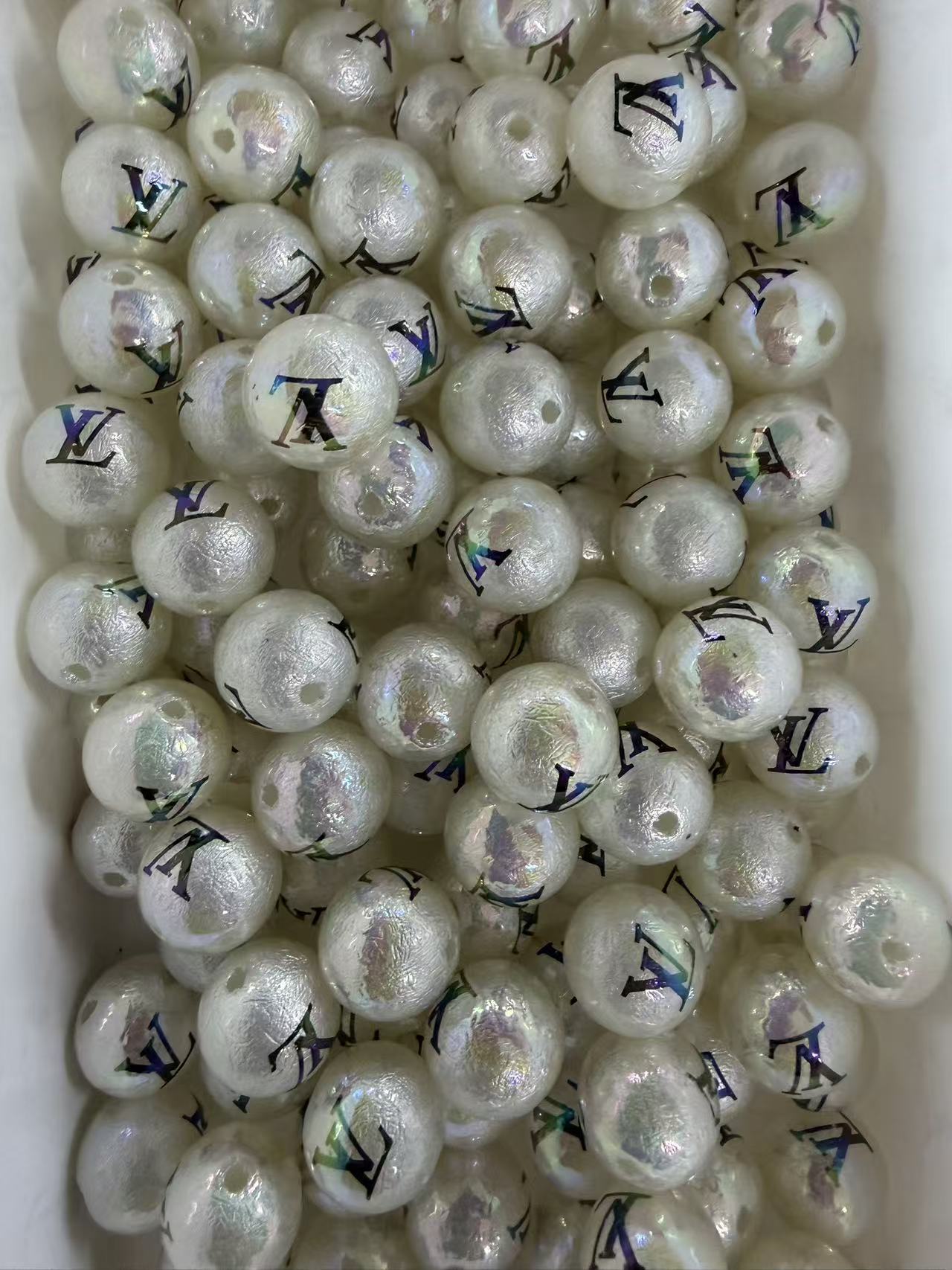 16mm acrylic designer beads(cc/vv/dd/gg/tiff/pra/ysl/h