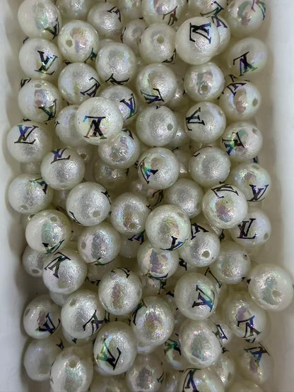 16mm acrylic designer beads(cc/vv/dd/gg/tiff/pra/ysl/h