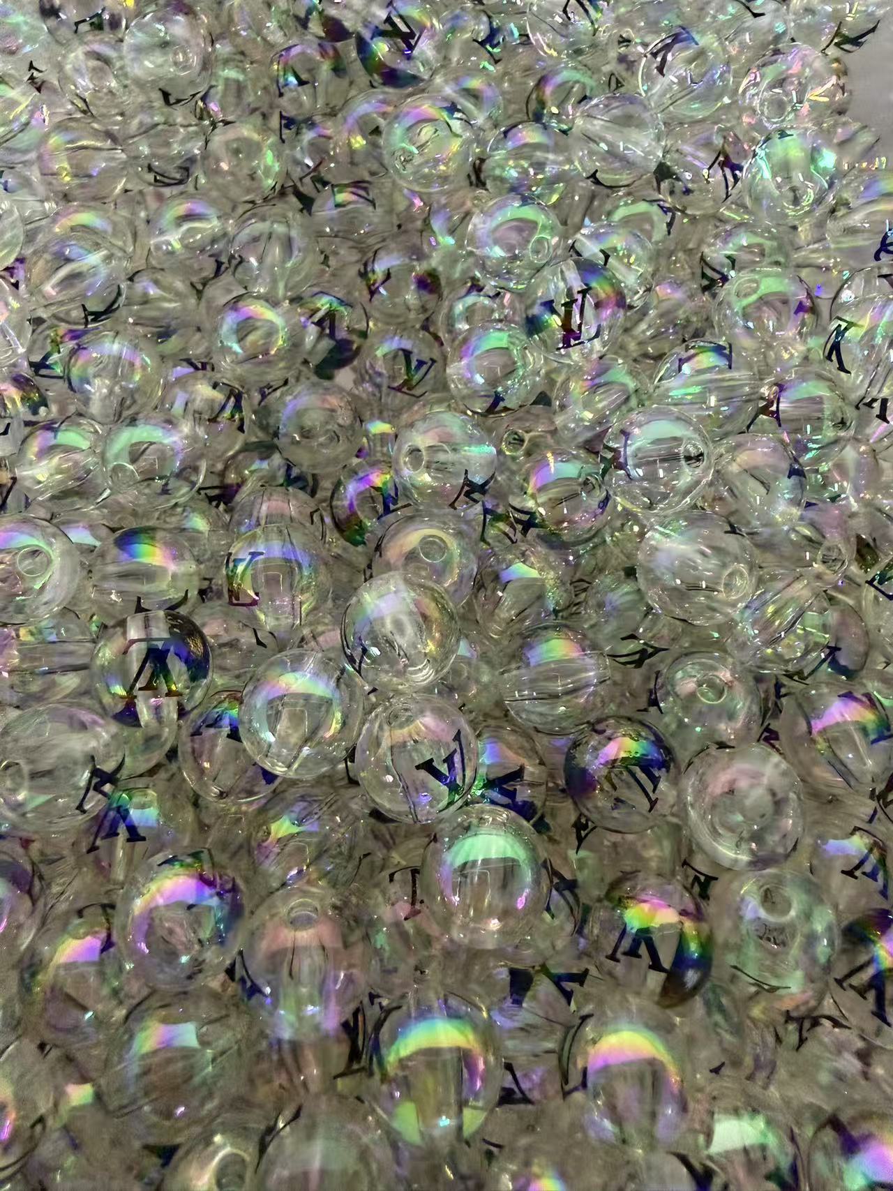 16mm acrylic designer beads(cc/vv/dd/gg/tiff/pra/ysl/h
