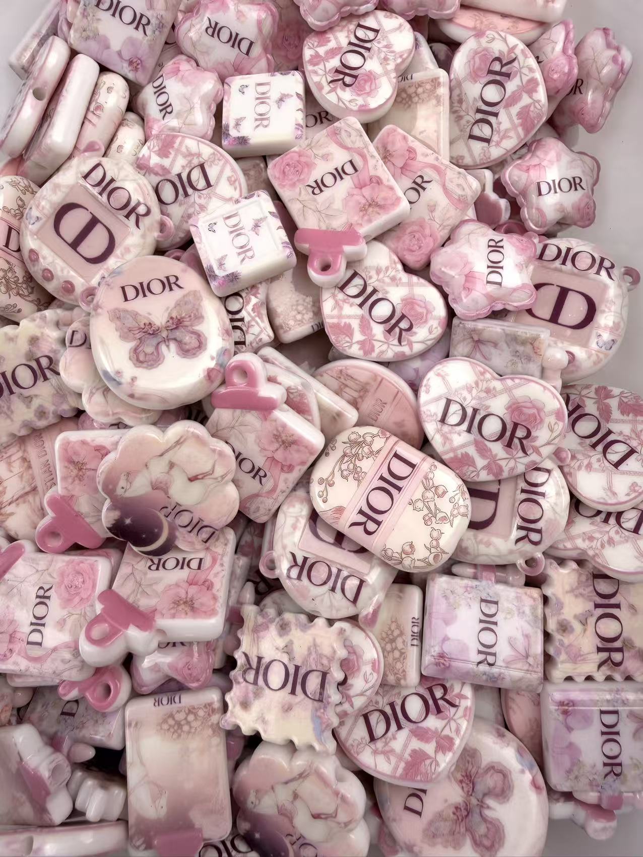 pink dd designer beads