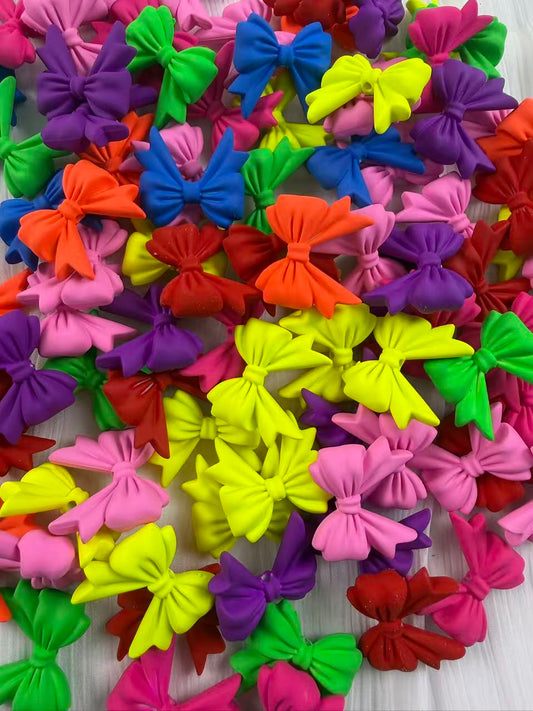 Neon bow Beads