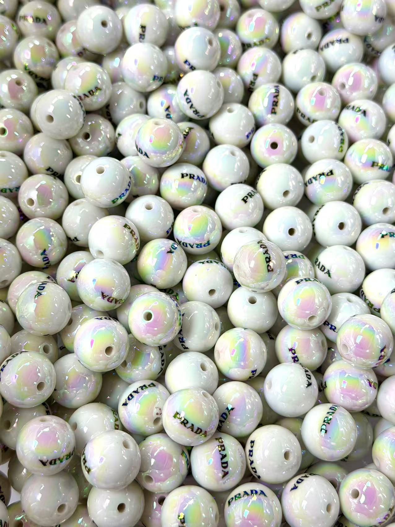16mm acrylic designer beads(cc/vv/dd/gg/tiff/pra/ysl/h