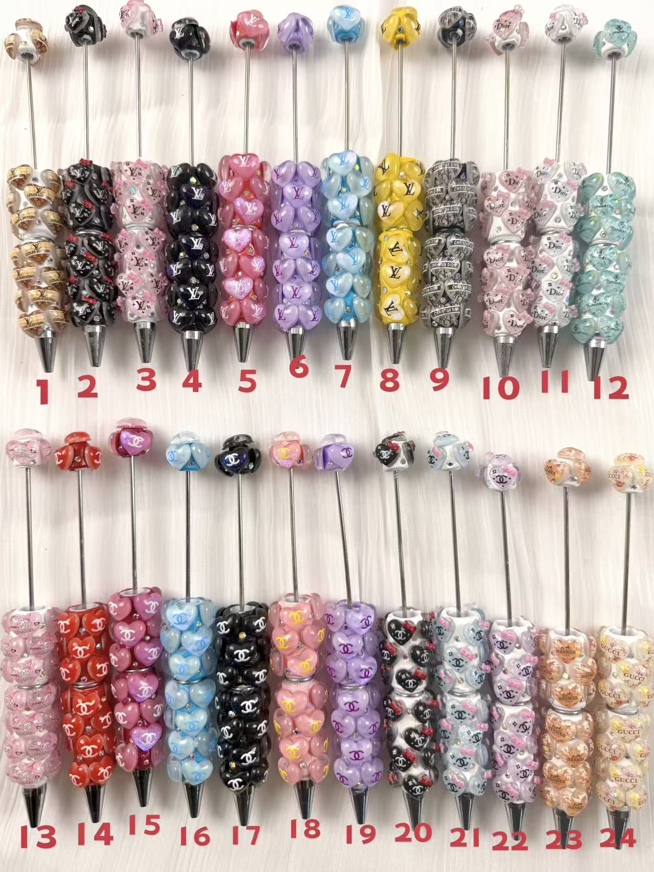 New Rhinestone fancy designer DIY Beaded Pen(choose by numbers)（new updated by 7.7）