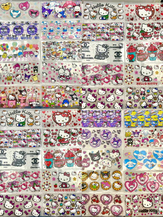 San-rio/HK Cup wrap 16oz UVDTF stickers