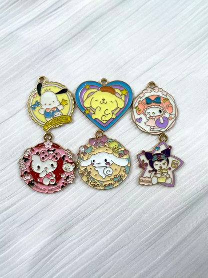 1 inch cartoon charm pendants