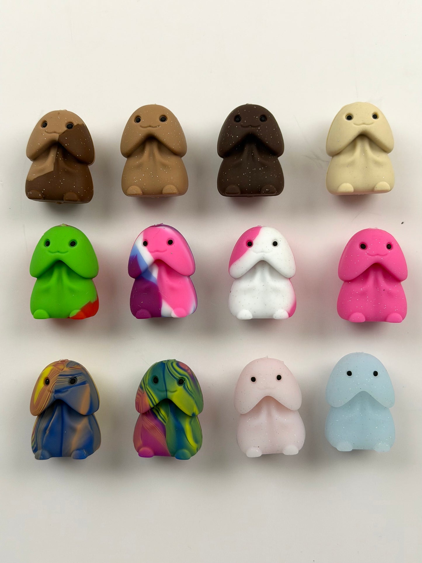 Silicone colorful charm focal bead