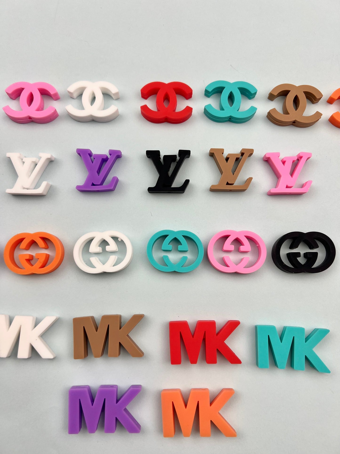 Designer Silicone logo beads