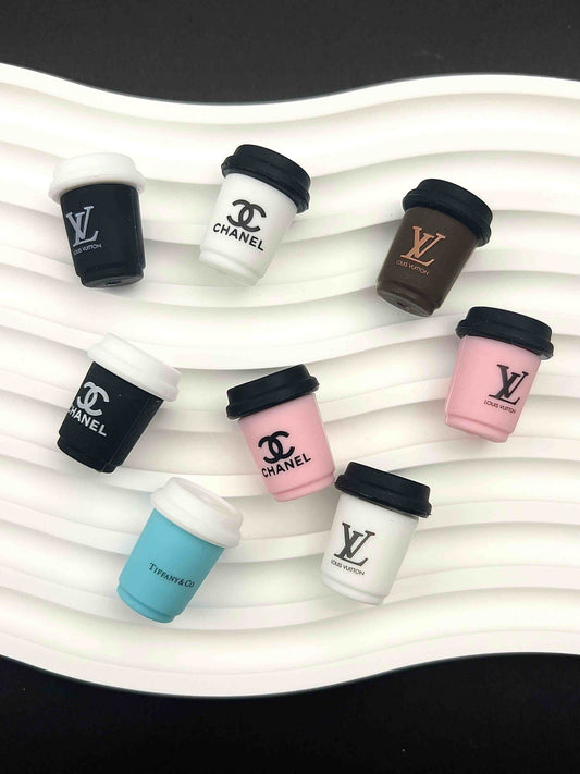 Silicone cup focal bead