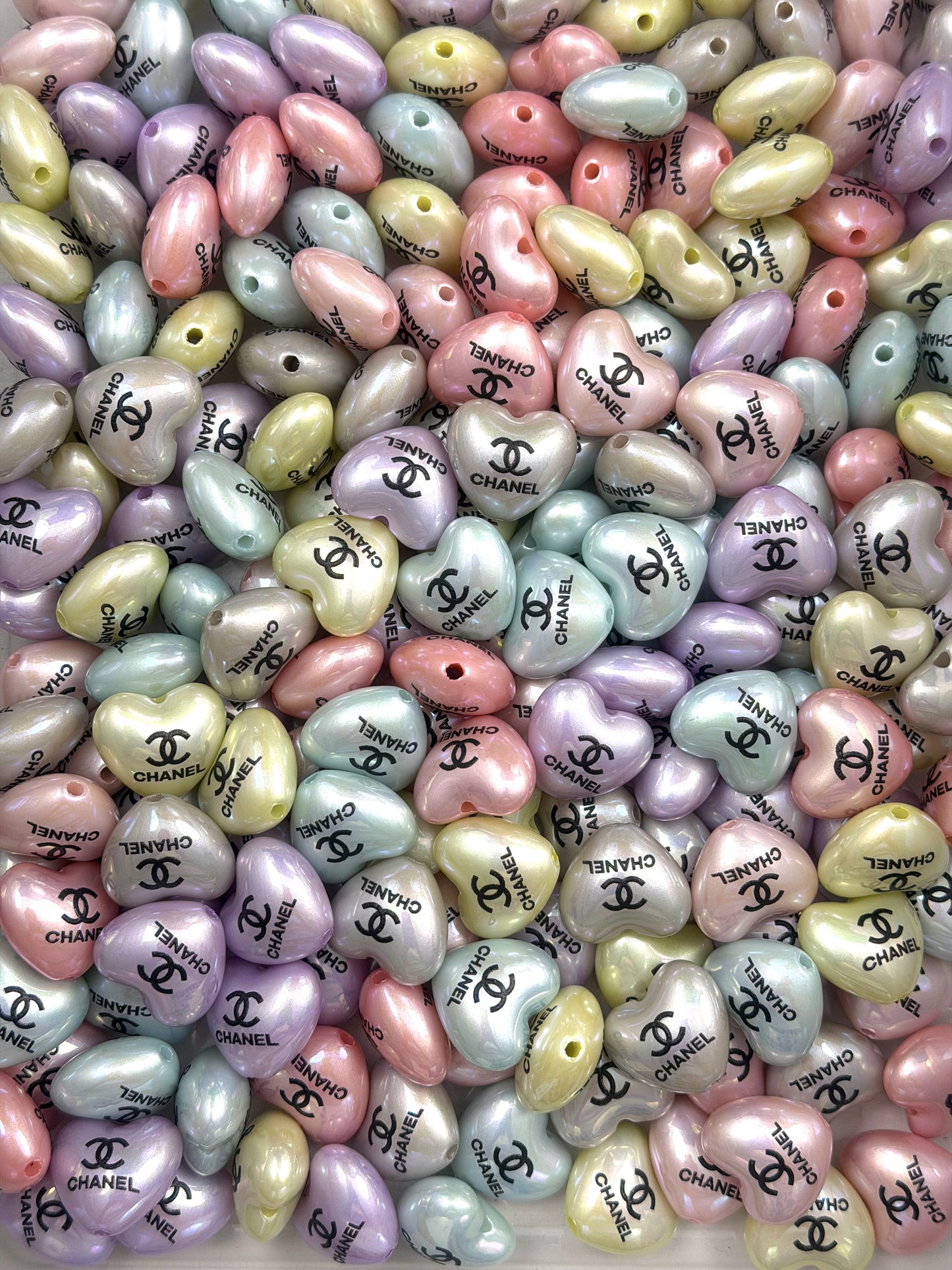 CC Designer 16mm heart beads