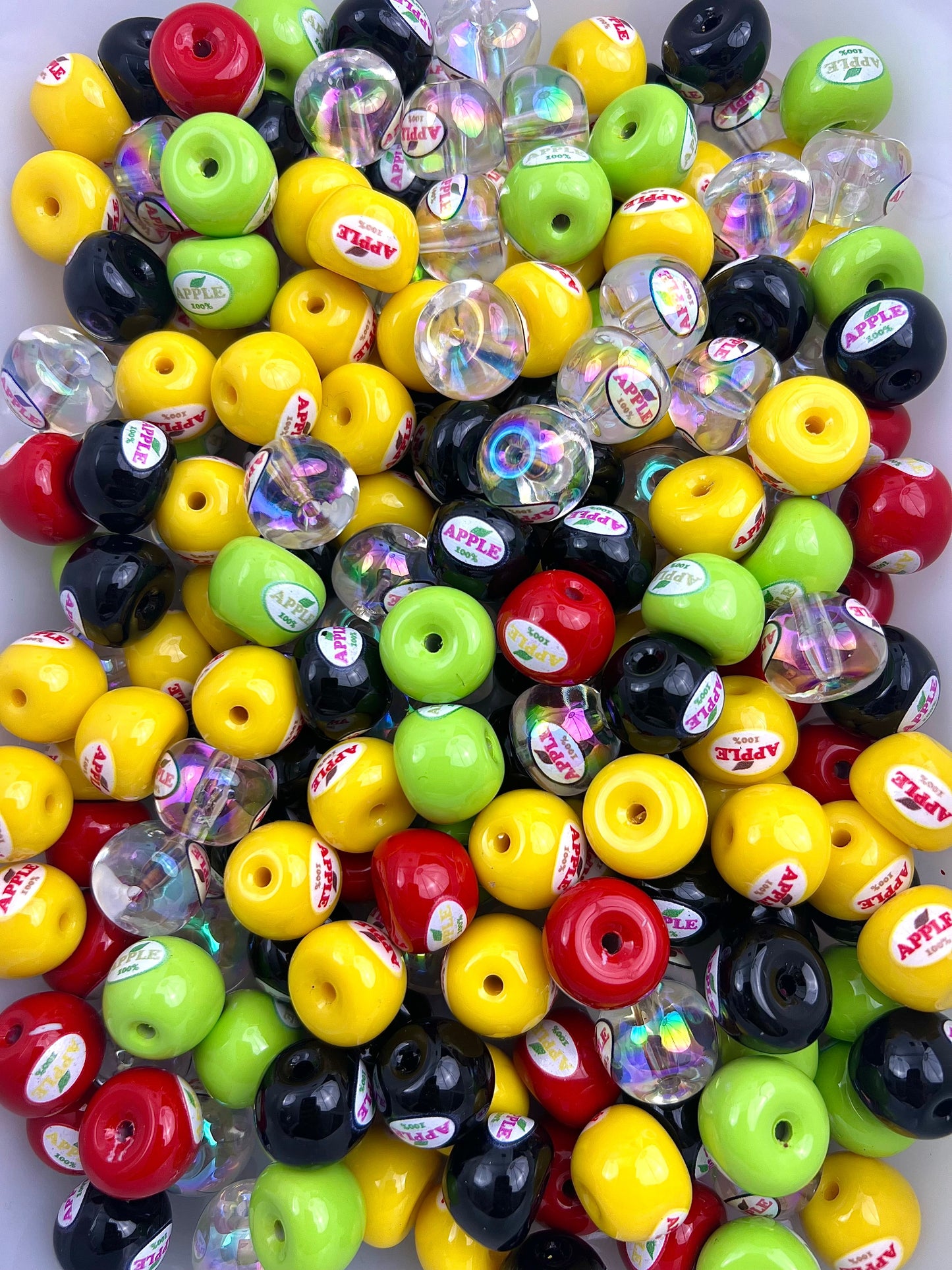 16mm apple Beads