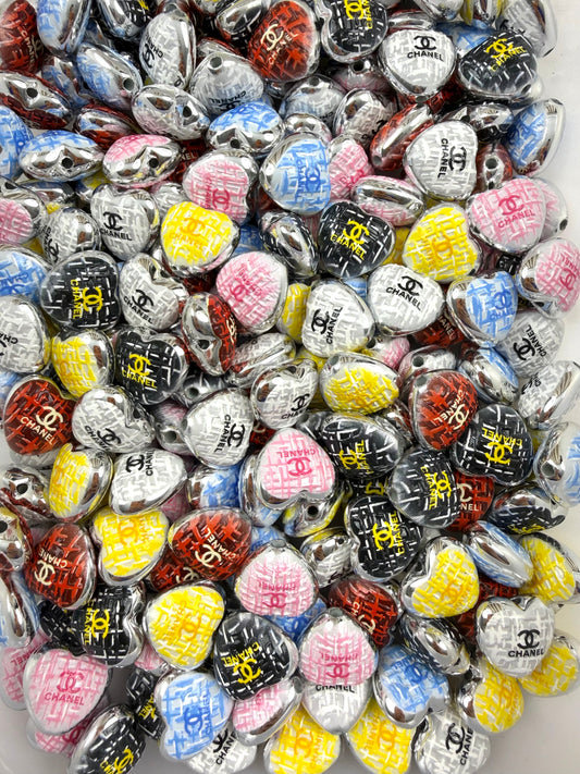 CC Designer 16mm heart beads