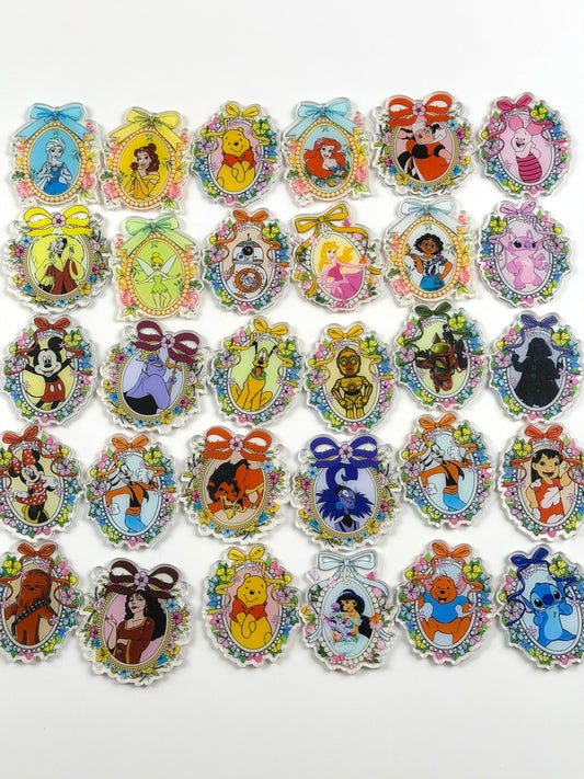 6cm cute cartoon flatback sheet