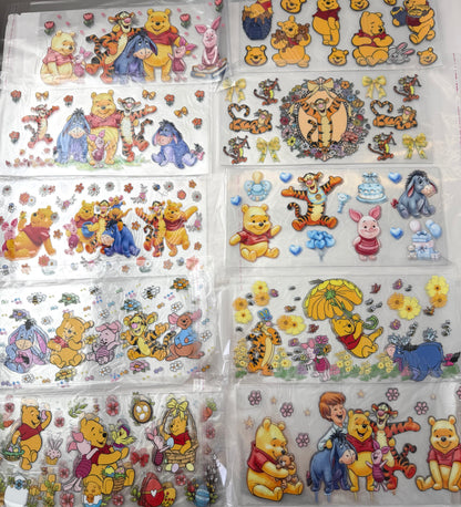 The Pooh Cup wrap 16oz UVDTF stickers