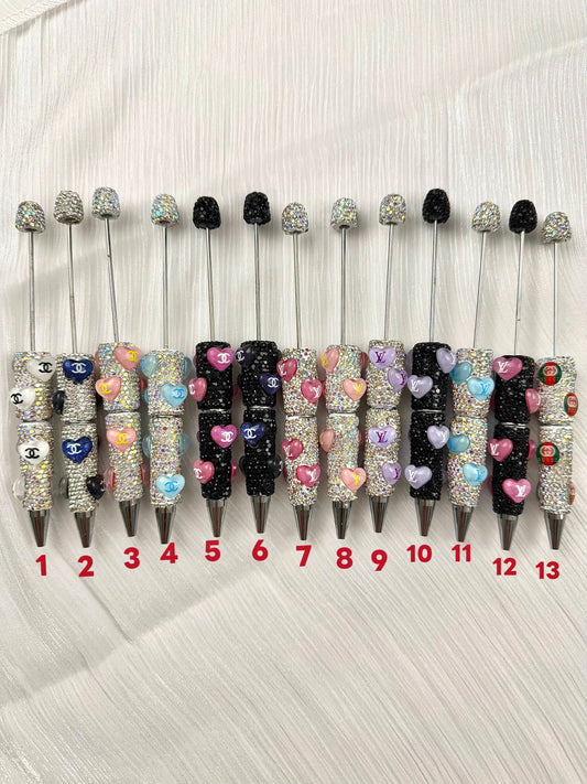 Rhinestone fancy designer DIY Beaded Pen