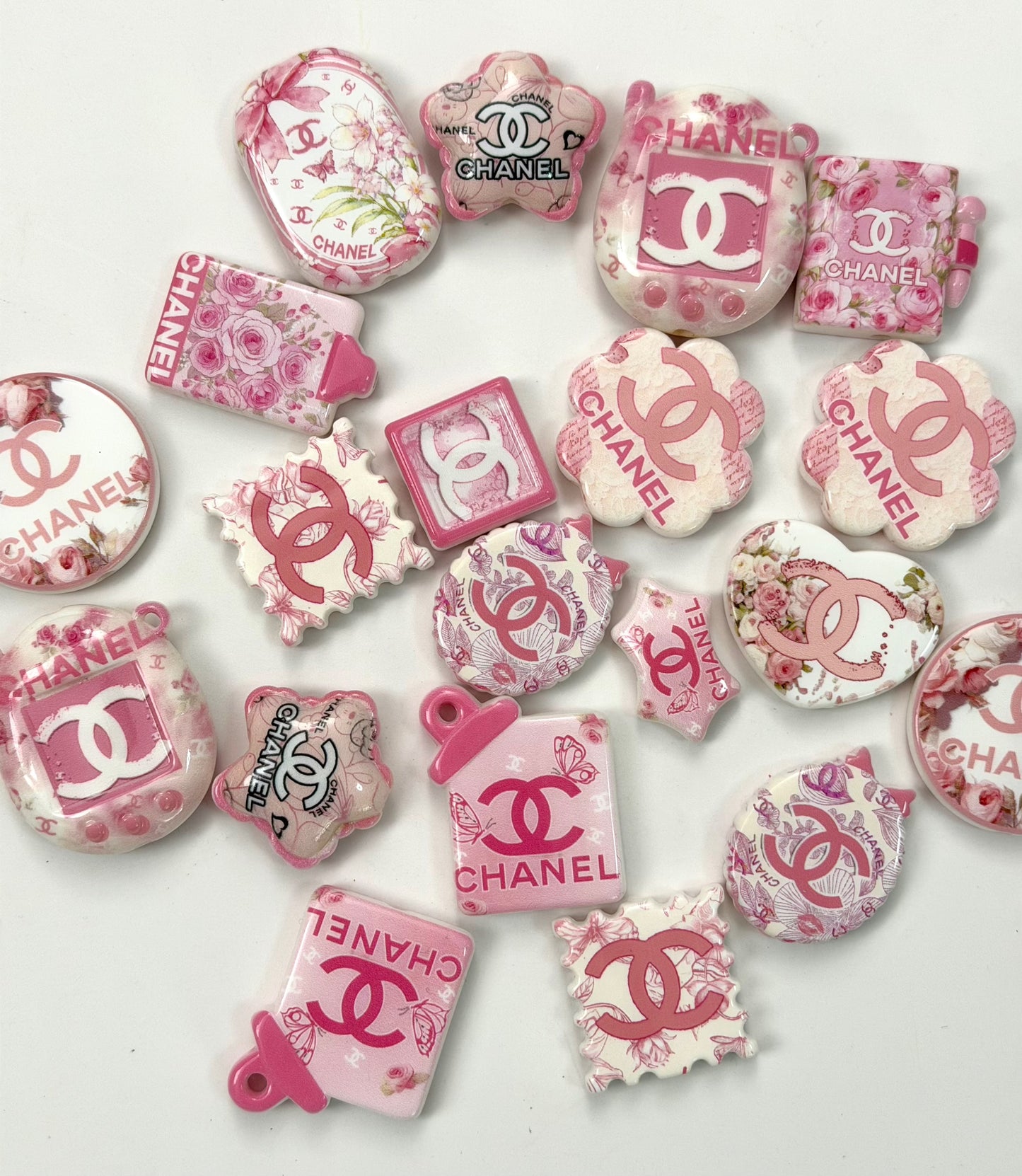Pink cc bead mix
