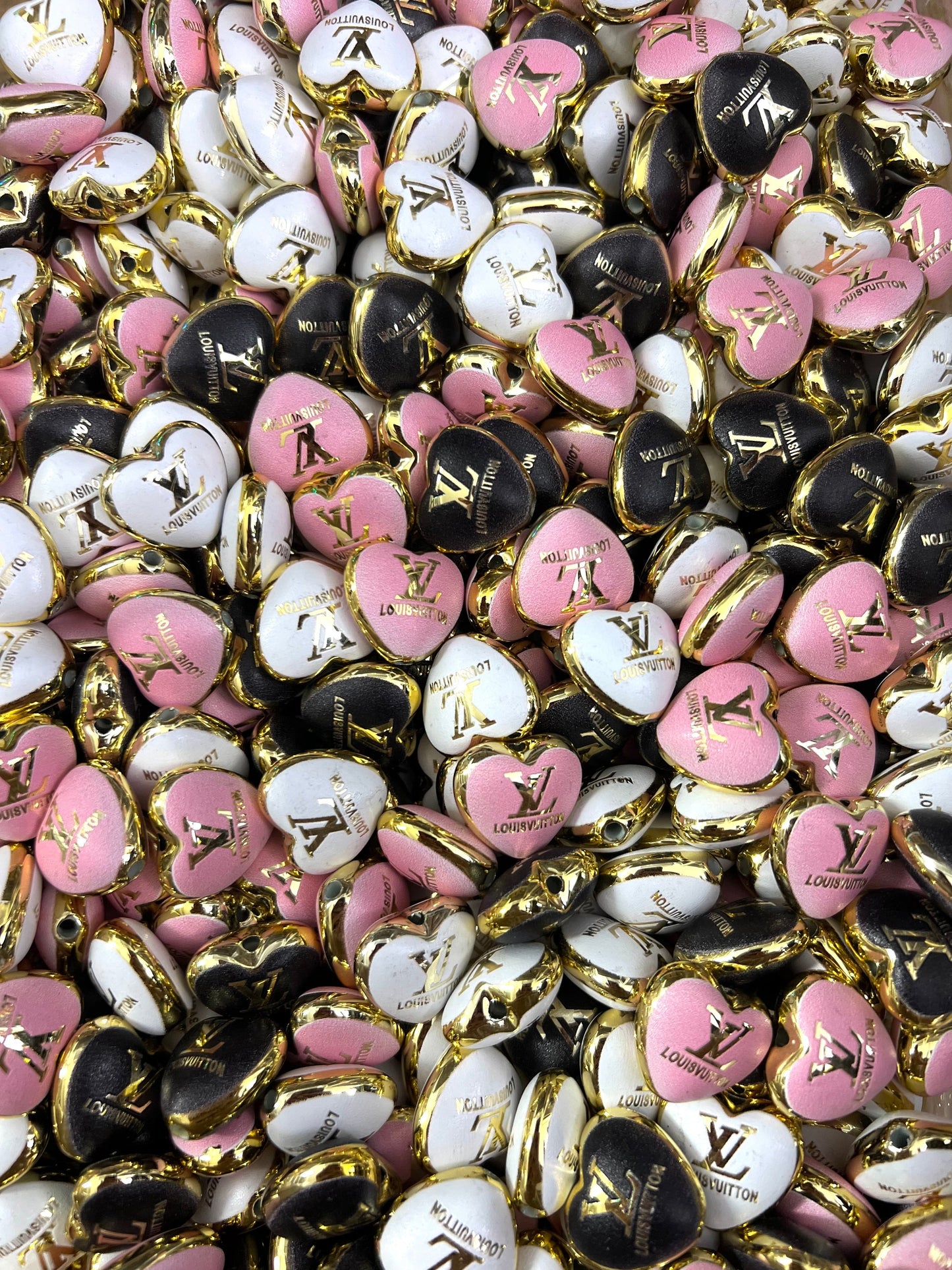 Designer heart mix beads