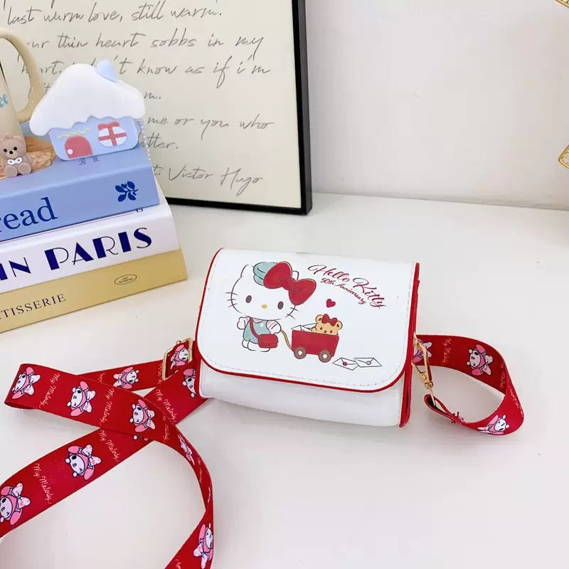 Big character cute shoulder bags