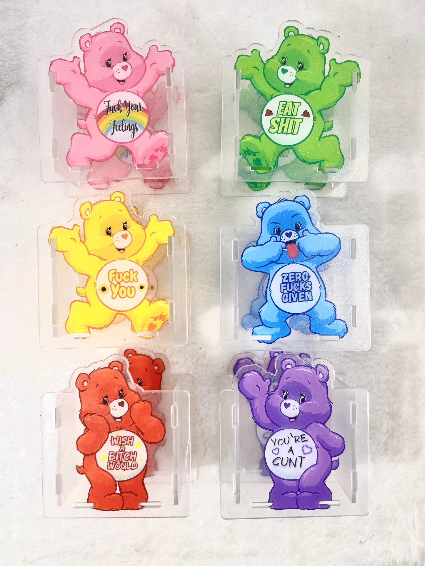 10cm Carebear (bad word)pen holder