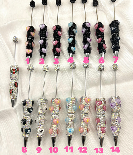 Rhinestone fancy designer DIY Beaded Pen