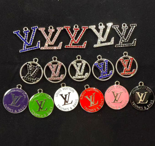 SILVER vv Colorful charms pendants