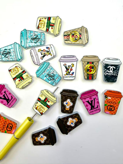Designer acrylic bottle beads