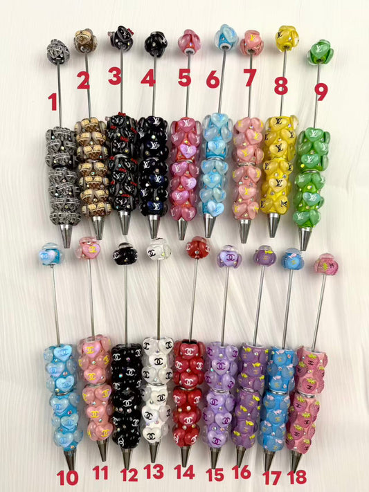 New Rhinestone fancy designer DIY Beaded Pen(choose by numbers)