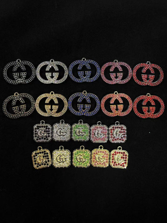 GG Colorful charms pendants
