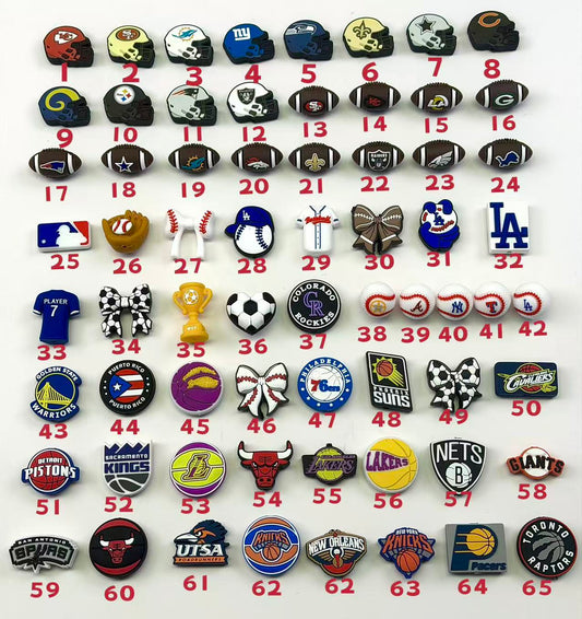football baseball basketball Silicone focal bead