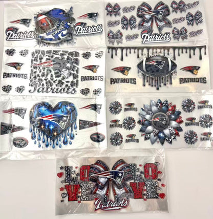 football team Cupwrap 16oz UVDTF stickers