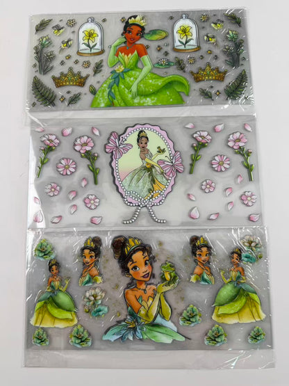 Princess Cup wrap 16oz UVDTF stickers
