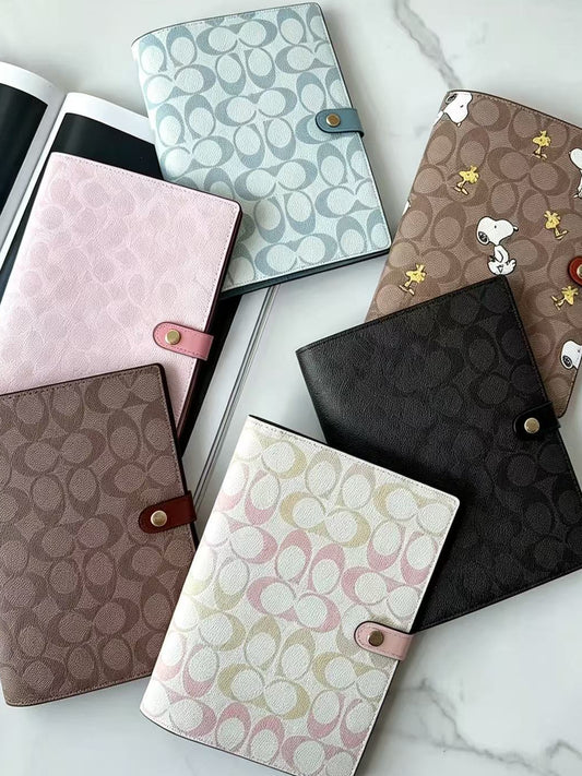 Coach refillable Leather luxury A5 notebook Journals