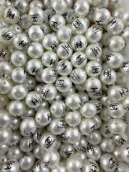 16mm acrylic designer beads(cc/vv/dd/gg/tiff/pra/ysl/h