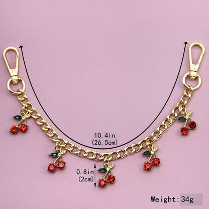 Cherry keychain bag charm