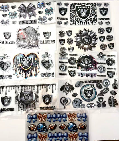 football team Cupwrap 16oz UVDTF stickers
